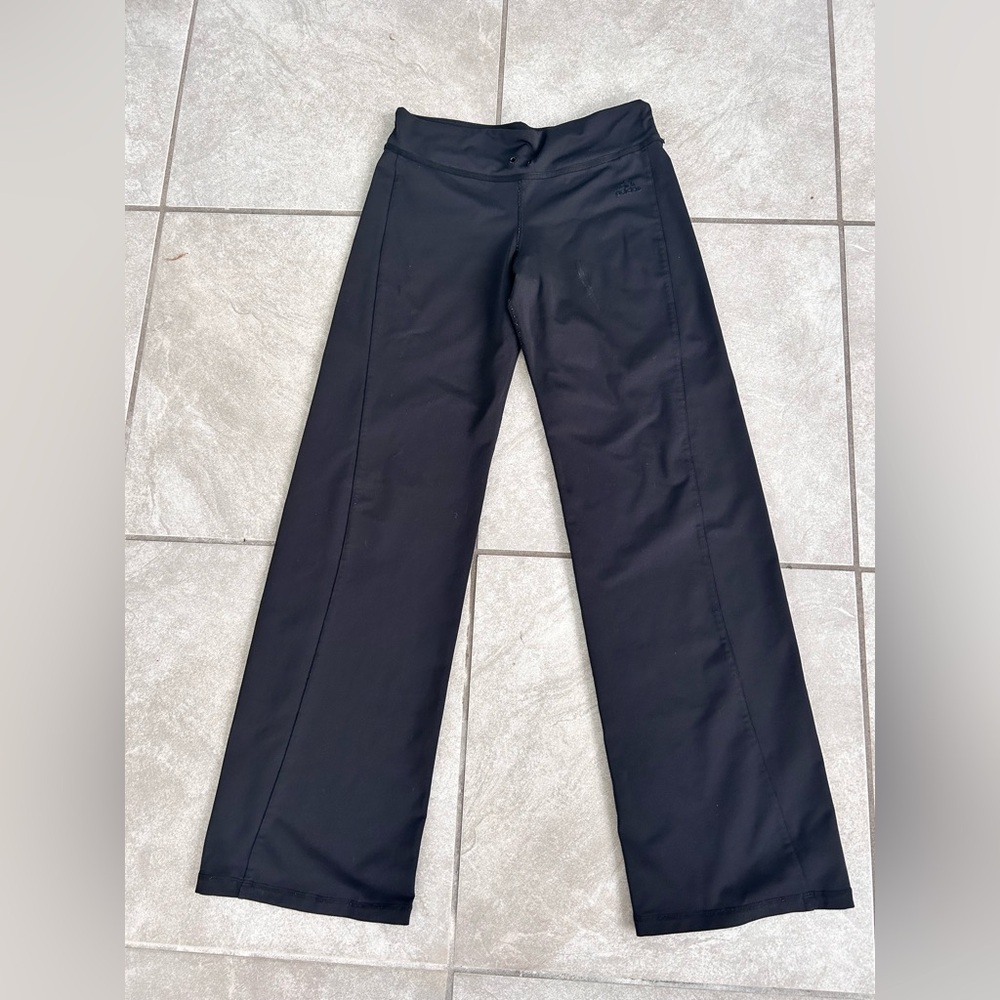 Adidas Black Wide-Leg Pants